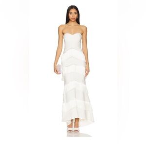 XS House of Harlow 1960 Hera Fringe Maxi Dress
